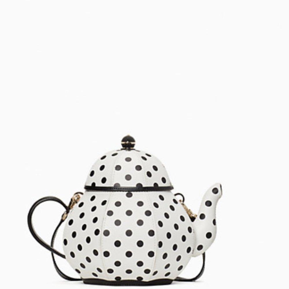 KATE SPADE TEA PARTY TEAPOT CROSSBODY NWT